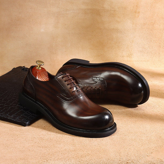 Zapatos Oxford de Cuero Premium para Hombre - Comodidad y Elegancia Ejecutiva