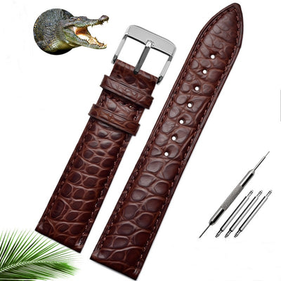 Correa de Reloj de Piel de Cocodrilo para Hombre y Mujer - Compatible con Mérdo - Image 23