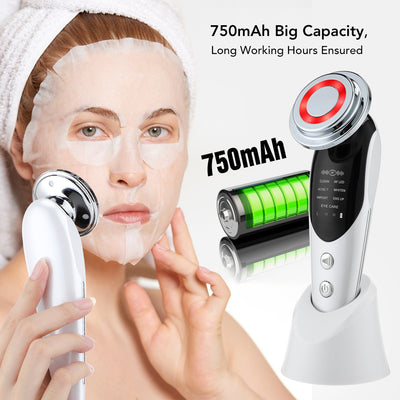 Masajeador Facial 7 en 1 con Microcorriente EMS y Luz LED - Image 3