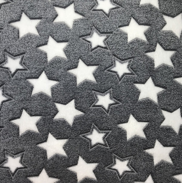 Tela Franela Jacquard Reversible con Estrellas de Cinco Puntas - Image 5