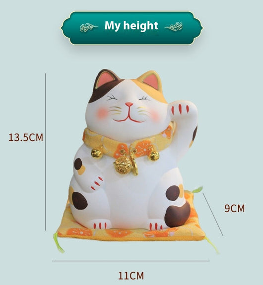 Gato de la Suerte Japonés - Decoración Cerámica Maneki-neko para el Hogar - Image 12