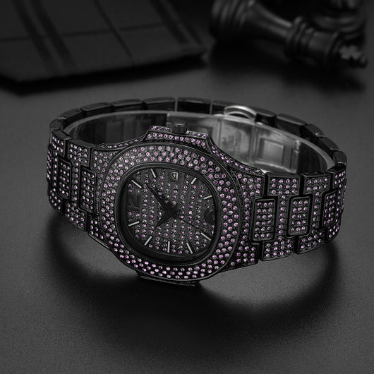 Reloj Hip Hop para Hombre con Diamantes Completos - Diseño Exclusivo - Image 14