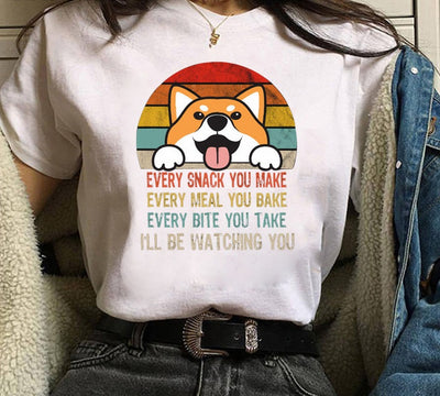 Playera de Pareja Estampado Shiba Inu para Hombre y Mujer - Image 10