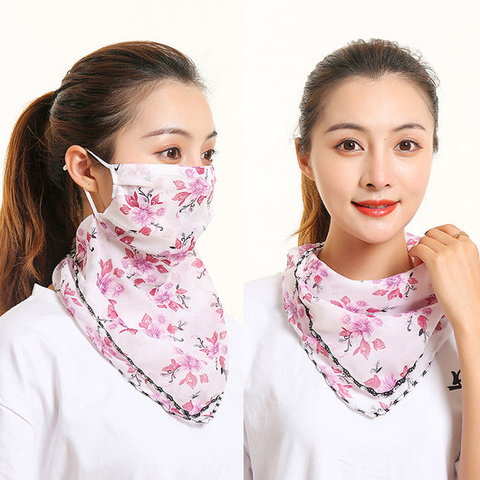 Pañuelo de Seda Protector Solar para Mujer - Máscara Cuello y Cara Verano - Image 42