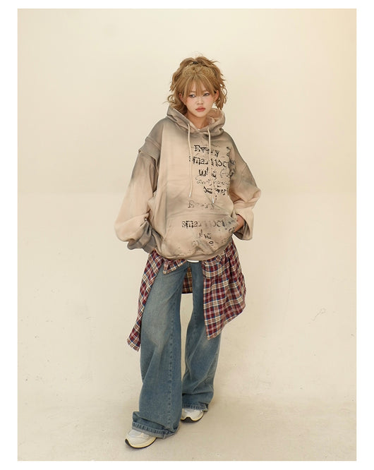 Sudadera Falsa Dos Piezas con Capucha para Mujer - Corte Holgado - Image 22