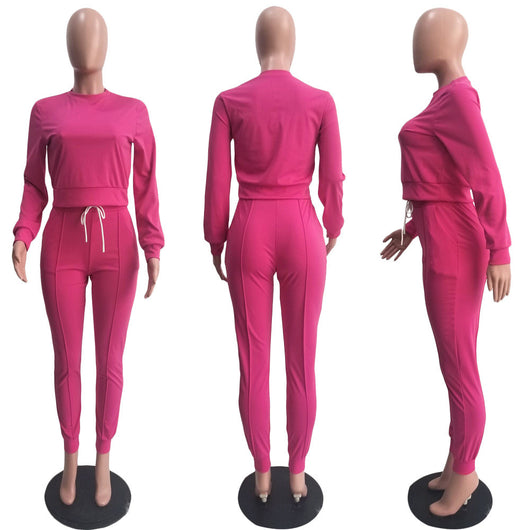 Conjunto Deportivo Casual para Mujer: Sudadera Oversize y Pantalón con Cordón - Image 4