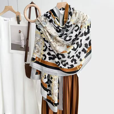 Foulard de Algodón y Lino Ligero - Pareo Sedoso Protección Solar para Playa y Viajes - Image 26
