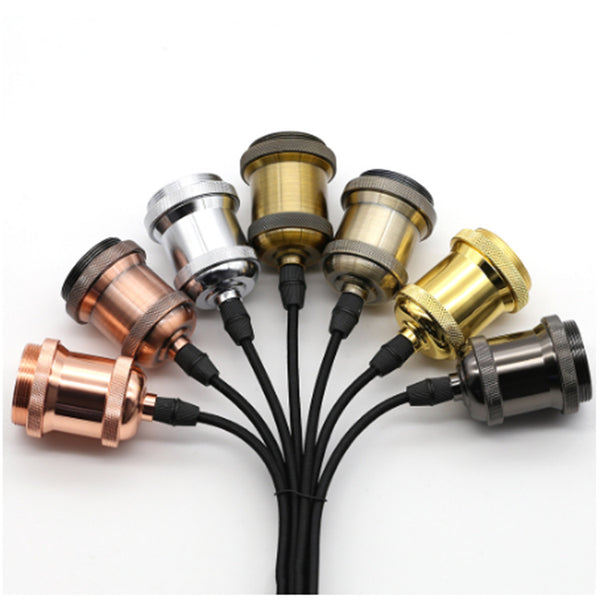 Portalámparas de Aluminio Cromado para Candelabro - Accesorio de Iluminación Premium