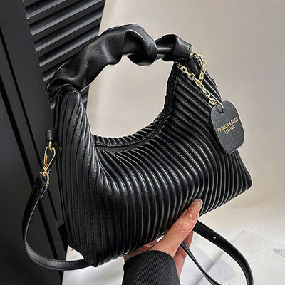 Bolsa Crossbody de Cuero PU con Pliegues Cloud - Elegante y Versátil - Image 5