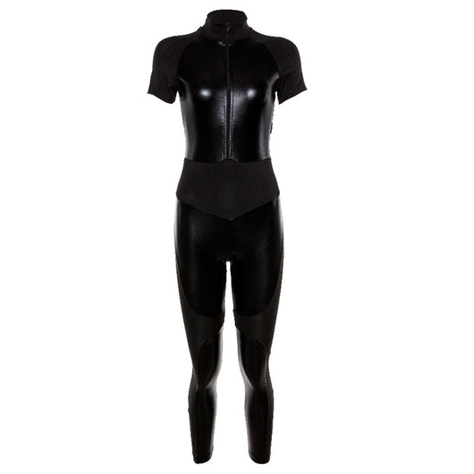 Jumpsuit de Yoga y Fitness con Costura Decorativa - Manga Corta y Cintura Ajustada - Image 10