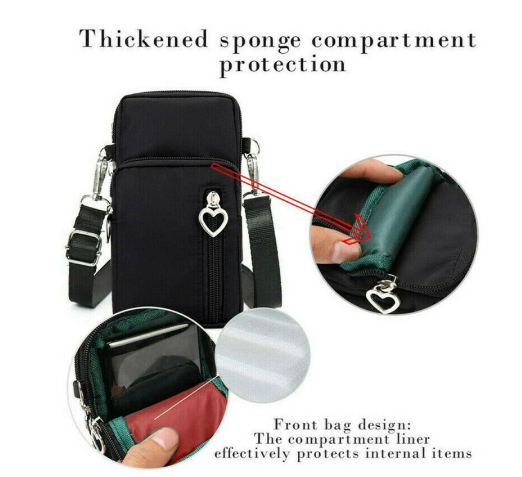 Cartera Crossbody Compacta para Mujer - Bolsa Bandolera Multifuncional - Image 3
