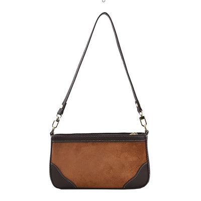Bolso Bandolera Cuadrado PU con Bloqueo de Color y Cierre Largo - Image 11