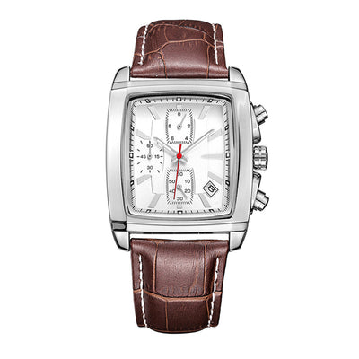 Reloj Cuadrado Vintage Multifunción para Hombre - Image 11
