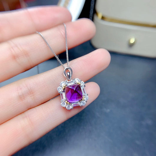 Traje Amethyst Mujer Cristal Purificador Destello Plata Lujo Minimalista - Image 6
