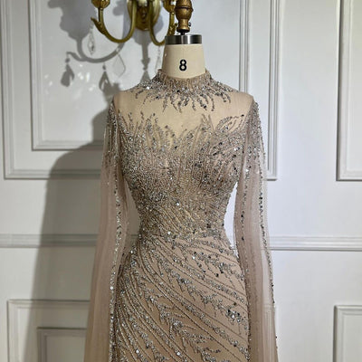 Vestido de Gala Elegante con Mangas Volantes y Falda Sirena - Image 19