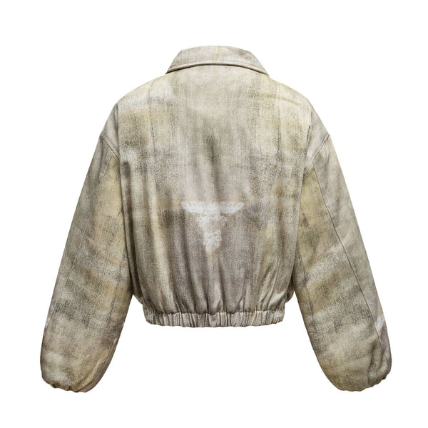 Chaqueta Acolchada de Algodón con Estilo Retro Americano 3D