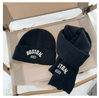 Conjunto de Gorro y Bufanda para Niños - 2 Piezas Bordado para Otoño e Invierno - Image 23
