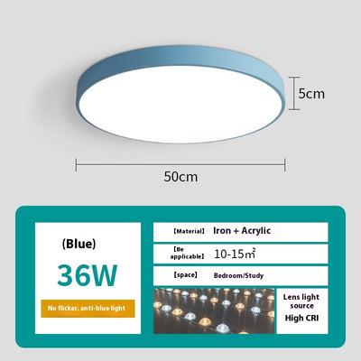 Lámpara de Techo LED Redonda Minimalista para Sala de Estar - Image 22