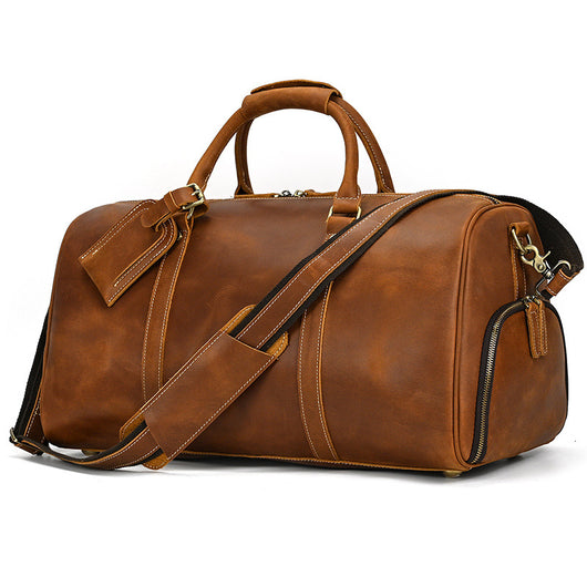 Bolsa Mensajera de Cuero Genuino Estilo Retro con Gran Capacidad para Hombre - Image 45