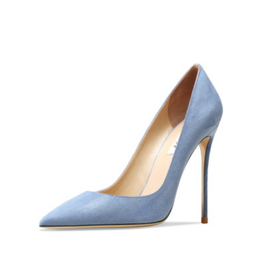 Tacones Altos de Gamuza Verde Oscuro para Mujer - Image 21