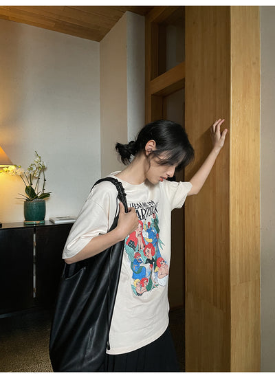 Playera Estampada Suelta y Ajustada para Mujer - Cuello Redondo Manga Corta - Image 50