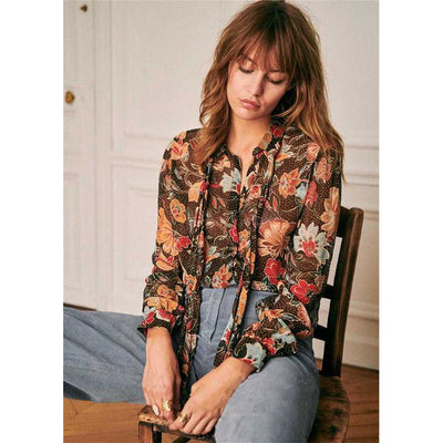 Blusa Romántica Floral Estilo Retro Francés - Image 7