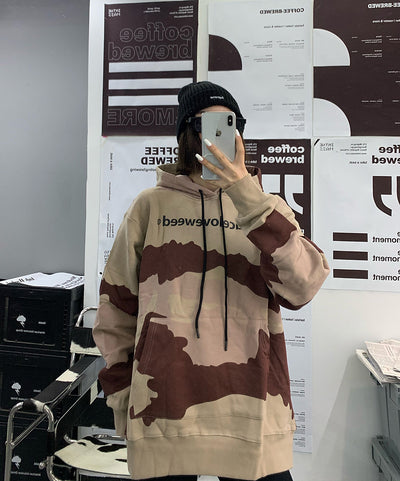 Sudadera con Capucha Oversize de Manga Larga - Estilo Europeo Casual - Image 2