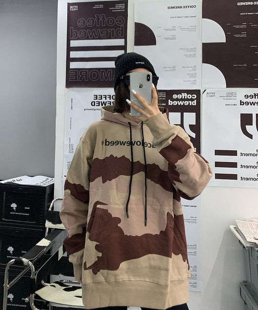 Sudadera con Capucha Oversize de Manga Larga - Estilo Europeo Casual - Image 2