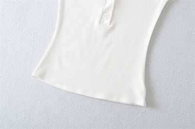 Playera Cuello V Ajustada de Manga Corta - Diseño Moderno y Favorecedor - Image 17