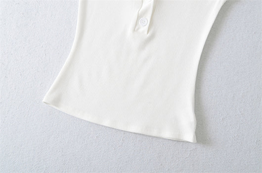 Playera Cuello V Ajustada de Manga Corta - Diseño Moderno y Favorecedor - Image 17