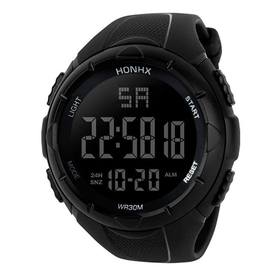 Reloj Deportivo Digital Negro Pantalla Grande con Tecnología Electrónica - Image 4
