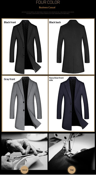 Abrigo Minimalista Slim Fit para Hombre - Image 11