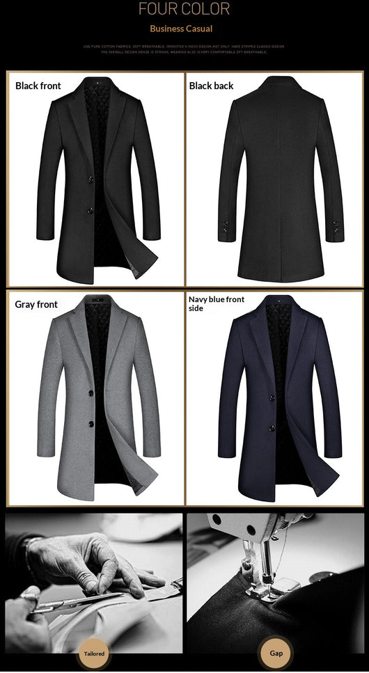 Abrigo Minimalista Slim Fit para Hombre - Image 11