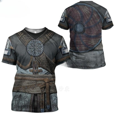 Playera Halloween 3D de Hombre con Diseño Tatuaje Digital - Image 3