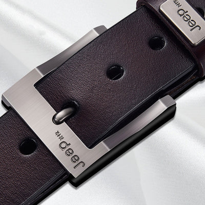 Cinturón de Cuero para Hombre con Hebilla de Pasador - Image 10