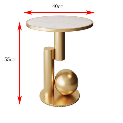Mesa de Noche Minimalista de Hierro para Dormitorio - Image 4