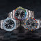 Reloj de Acero Inoxidable para Hombre con Diamantes y Esfera Luminosa