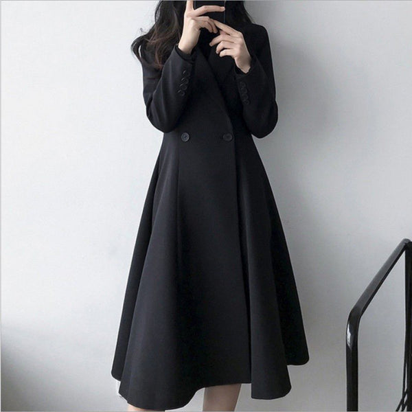 Abrigo Trench Coat Largo Talla Grande para Mujer - Colección Otoño