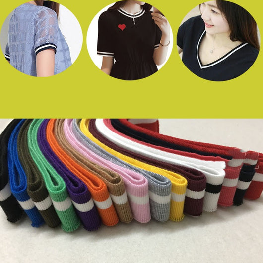 Accesorios de Cuello Ribeteado Tejido para Prendas de Vestir - Image 29