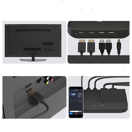 Proyector LED Inteligente con Cortina de Luz Ambiente y Efecto Graffiti - Image 2