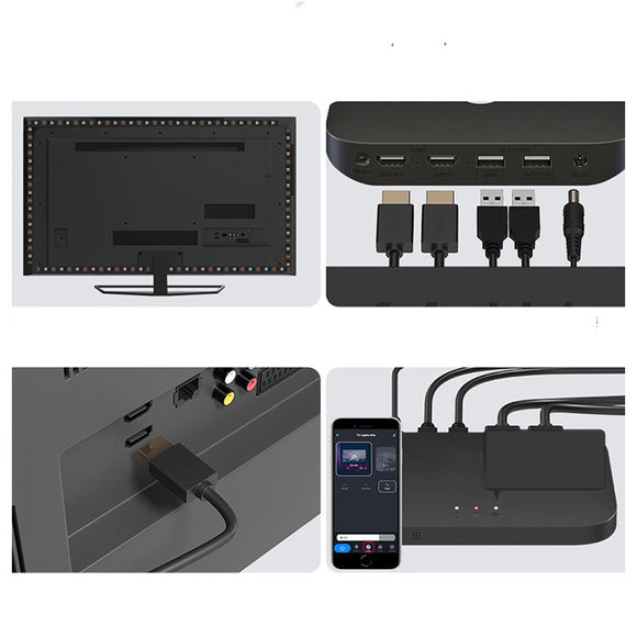 Proyector LED Inteligente con Cortina de Luz Ambiente y Efecto Graffiti