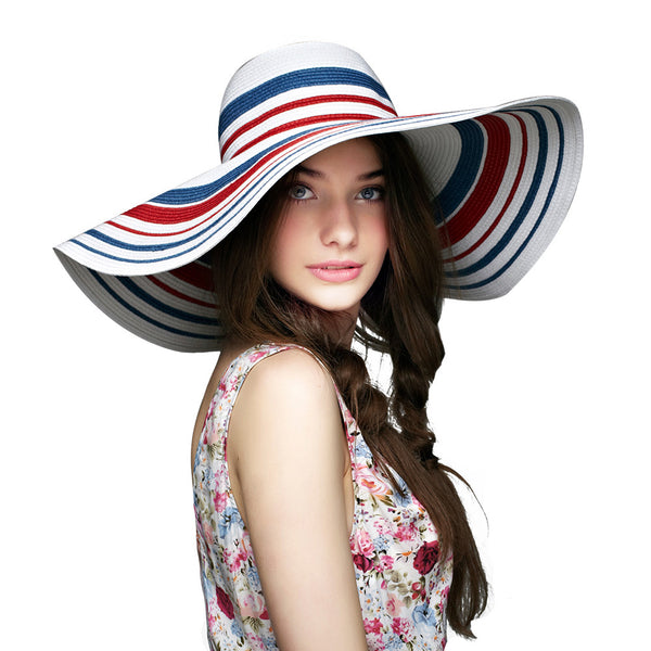 Sombrero de Paja de Ala Ancha para Primavera y Verano