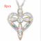 Fashion Love Heart Shaped Cross Pendant Love heart shaped cross 8PCS