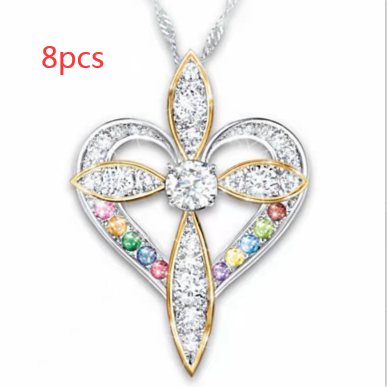 Colgante Cruz y Corazón de Amor y Fe - Image 10