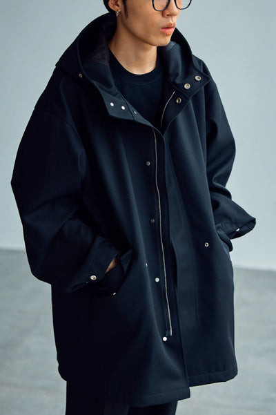 Chaqueta Impermeable con Capucha Estilo Fishtail para Hombre - Image 10
