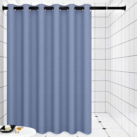 Cortina de Baño de Lino Impermeable sin Perforaciones - Image 9