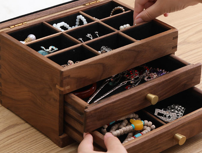 Gabinete de Almacenamiento en Madera Maciza para Cosméticos - Image 9
