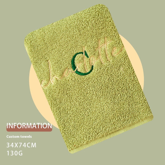 Toalla de Algodón Puro Personalizada con Bordado Delicado - Regalo Emotivo - Image 7