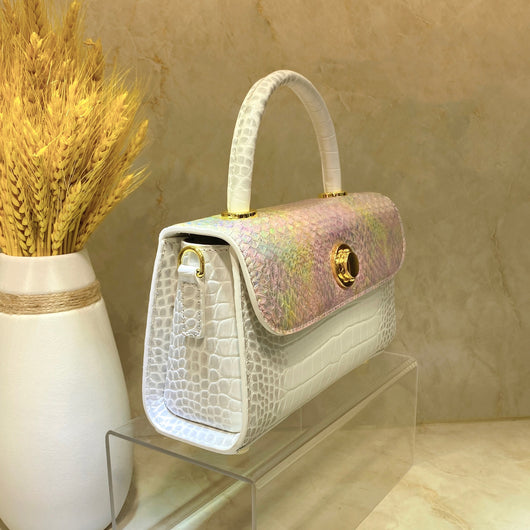Bolso Cartera de Cuero Genuino con Patrón Pitón - Image 13