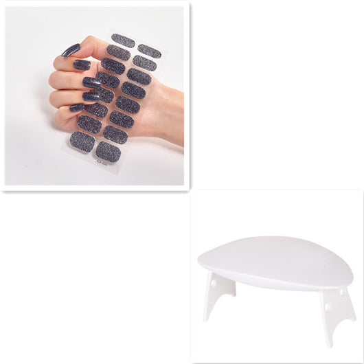 Stickers de Uñas Color Sólido con Lentejuelas Brillantes - Image 17